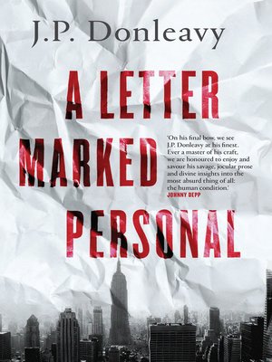 cover image of A Letter Marked Personal